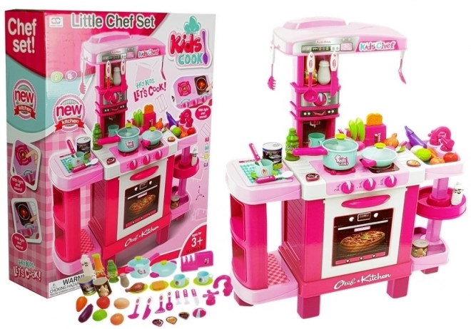 Kinderen Keukentje met Broodrooster en Koffiezetapparaat Roze