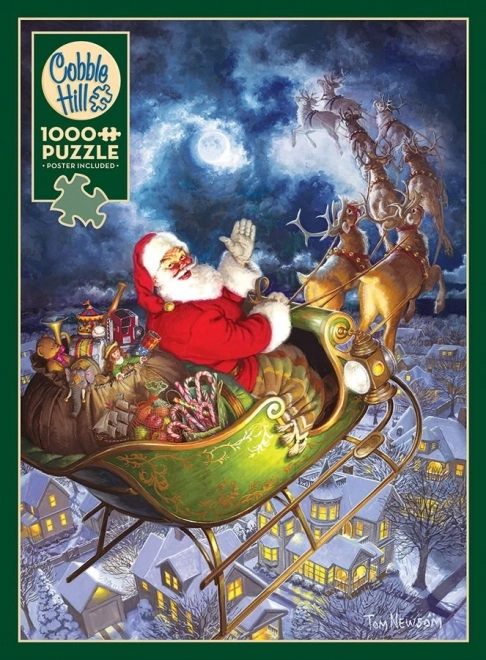 Puzzel Vrolijk Kerstfeest aan iedereen 1000 stukjes van Cobble Hill