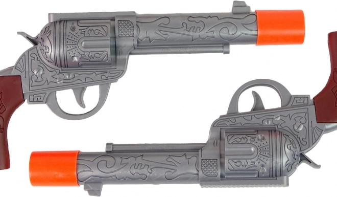Twee gedetailleerde revolvers met geluid