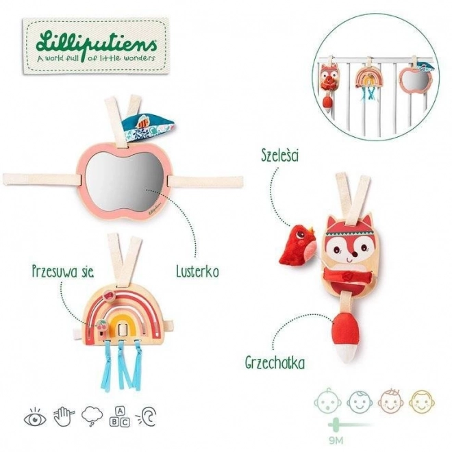 Lilliputiens - Houten hangspeeltjes Vos Alice 9 maanden+