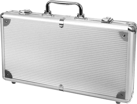 Stevige aluminium koffer met veilige opberging