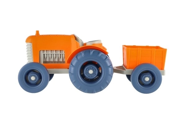 Tracteur en plastique avec remorque 31 cm