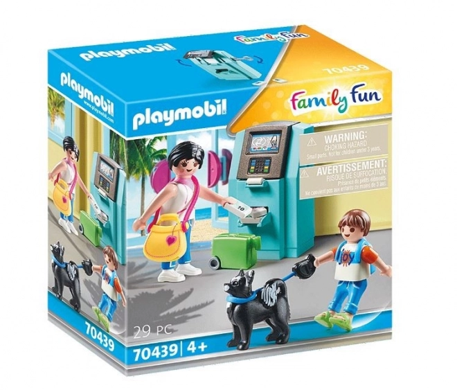 Playmobil toeristen met pinautomaat