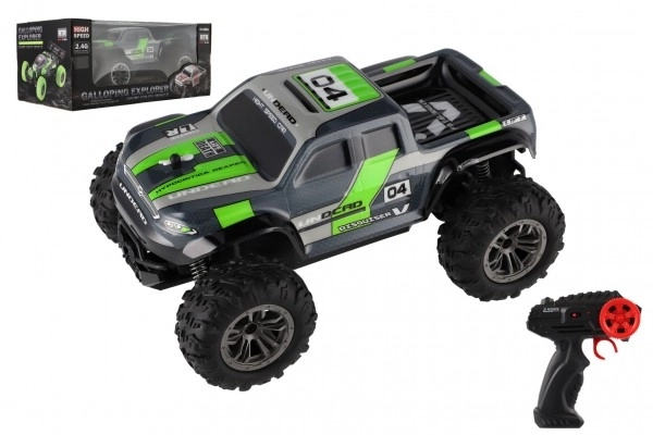 RC All-Terrain Pickup Gray-Green with Remote Control