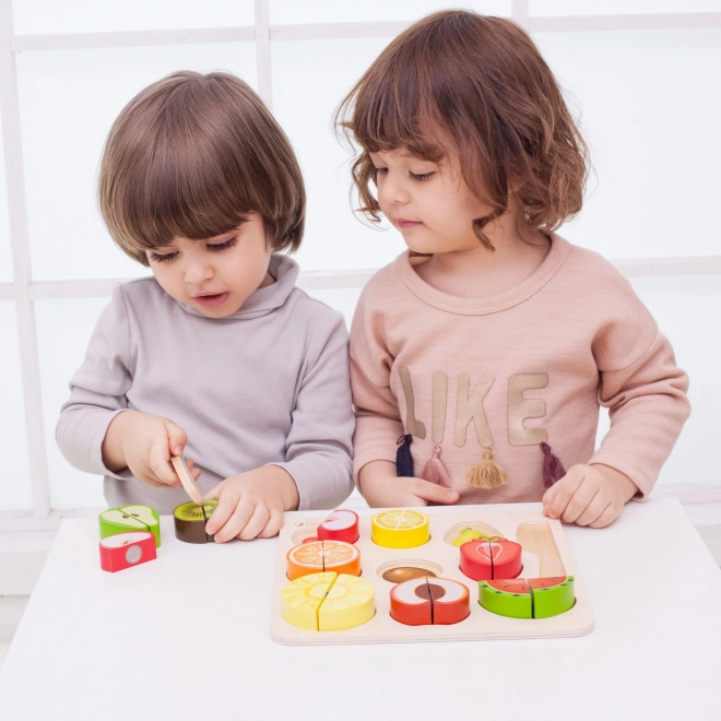 Classic World Wooden Fruit Cutting Montessori Set