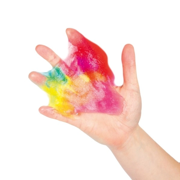 Regenboog slijm in doosje
