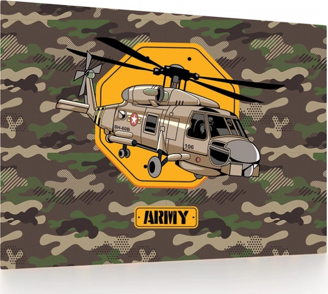 Bureau-onderlegger met helikoptermotief 60 × 40 cm