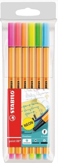 Stabilo Set Liner Neon 6 Stk