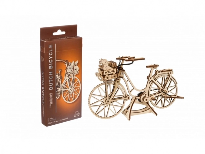 Puzzle mécanique en bois 3D Ugears Vélo Holland
