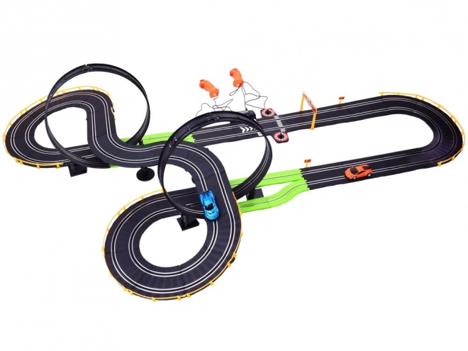 Large Racing Track with 2 Cars, Track Length 787 cm