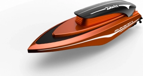 RC boat with acceleration, orange