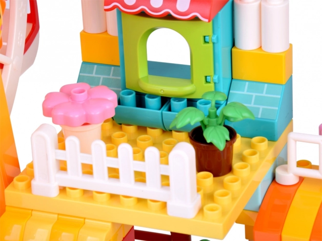 Grandes briques colorées Parc Joyeux aire de jeux avec toboggans 235 pcs