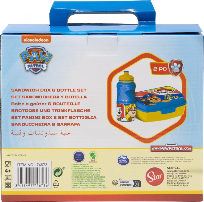 STOR Set lunchbox en flessen Paw Patrol