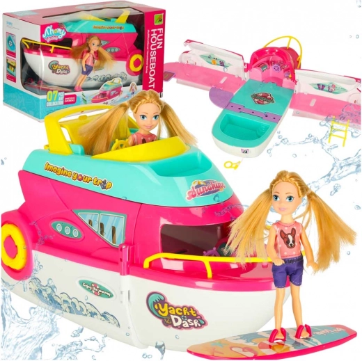 Puppenboot Yacht Dash mit Zubehör