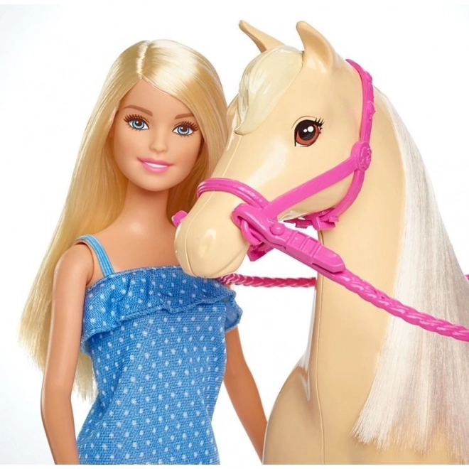 Barbie ruiterset met paard