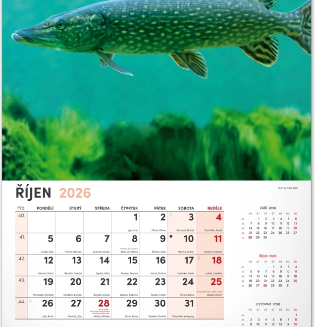 Wandkalender Visserij 2026