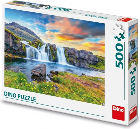 Puzzle DINO Icelandic Waterfall 500 Pieces