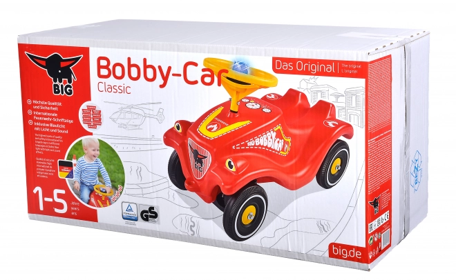 Loopauto Bobby Car brandweerauto met geluid