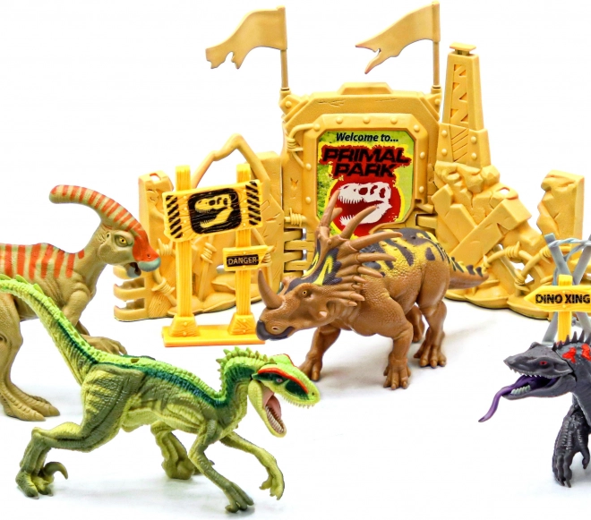 Primal Clash! Ensemble de dinosaures combattants 17 cm