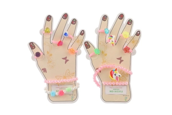 Schoonheidset met ringen en armbanden voor kinderen