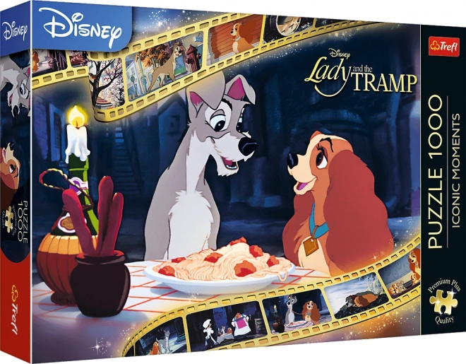 TREFL Puzzle Premium Plus Iconic Moments: Susi und Strolch 1000 Teile