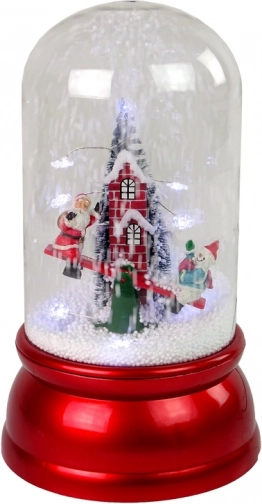 Scène hivernale féerique avec le Père Noël