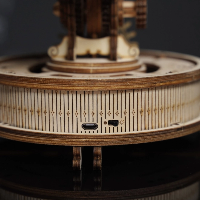 RoboTime 3D houten mechanische puzzel Verlichte globe
