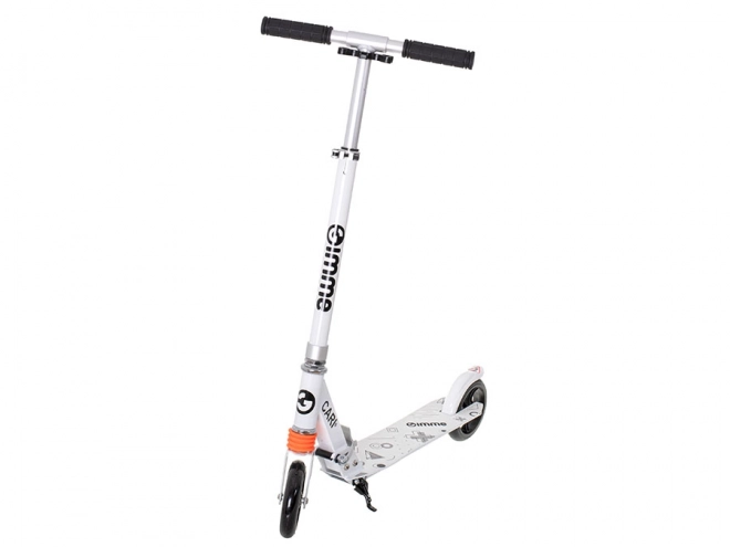 Opvouwbare stads-scooter CARI 145 mm wit-zwart