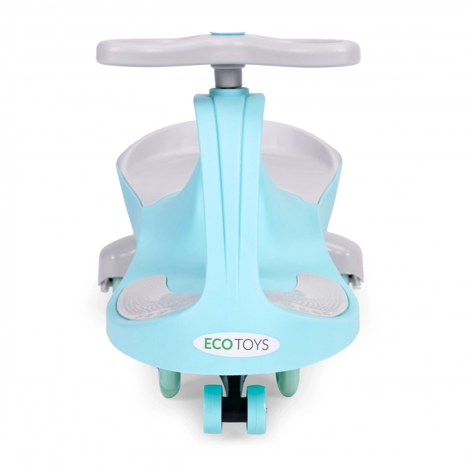 Kinderspeelgoedauto met verlichte wielen blauw Ecotoys