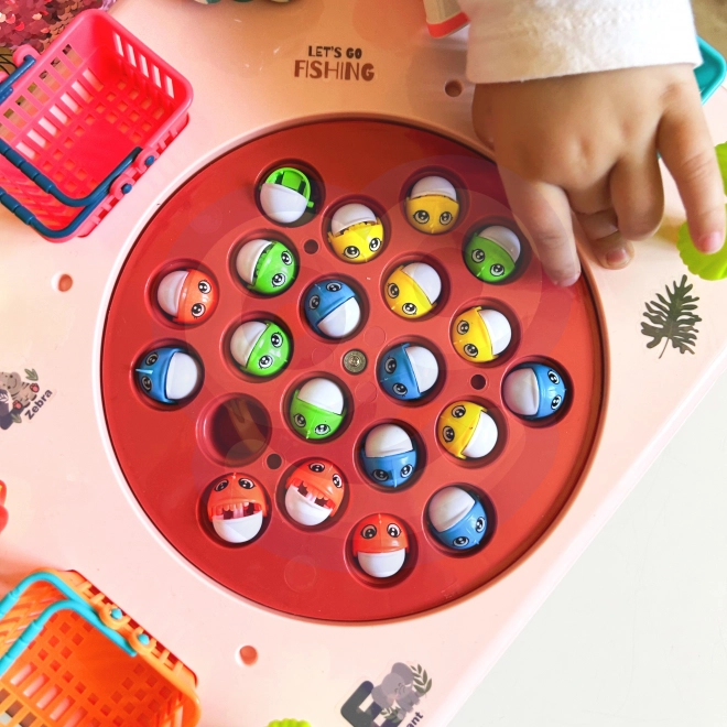Woopie interaktiver Geschicklichkeitstisch Angeln Spiel – Rosa