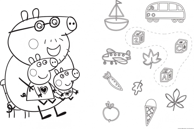 Dubbelzijdige puzzel Peppa Pig SUPER MAXI 24 stukjes
