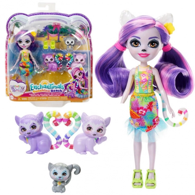 Lemurenfamilie van Enchantimals - Poppen