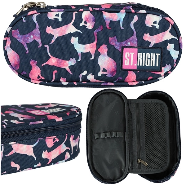 BAMBINO stevige etui met klep katten