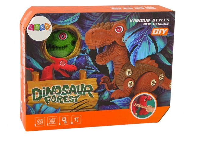 Dinosaurus uit elkaar halen DIY groen