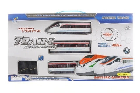 Treinbaan op batterijen