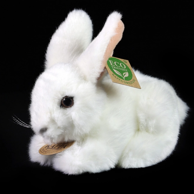 Pluche konijn wit 18 cm ECO-VRIENDELIJK