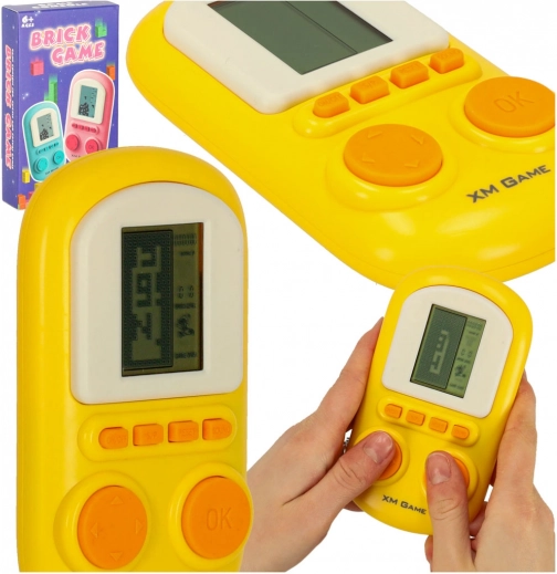 Taschen-Retro-Spielkonsole Gelb