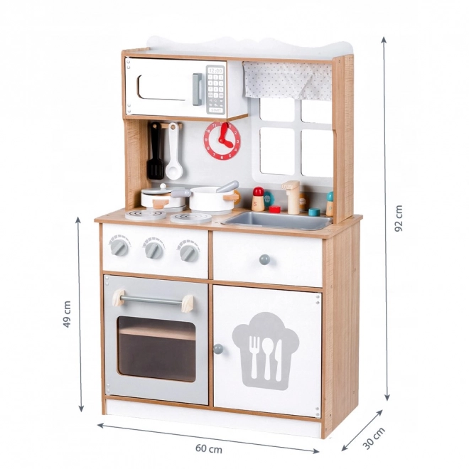 Wooden Children's Kitchen Set with Accessories by Ecotoys