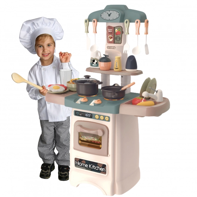 Modern Home Kitchen with Water Circulation and Cooking Features