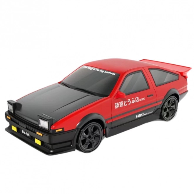 Auto sport drift met verwisselbare wielen op afstandsbediening 4WD rood