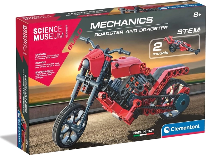 CLEMENTONI SCIENCE & PLAY laboratoire mécanique : roadster et dragster 2 en 1