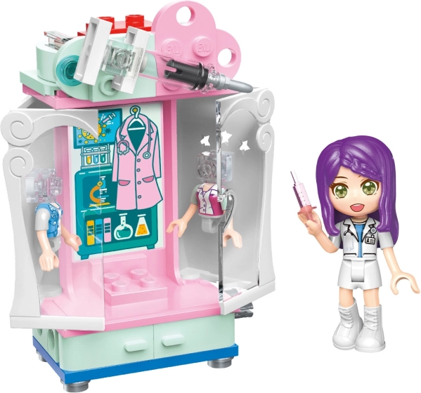 QMAN Série UNA armoire – ensemble de construction docteure pour enfants