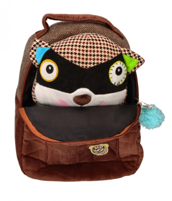 Kinder Rucksack EcoSnoopers mit Waschbär