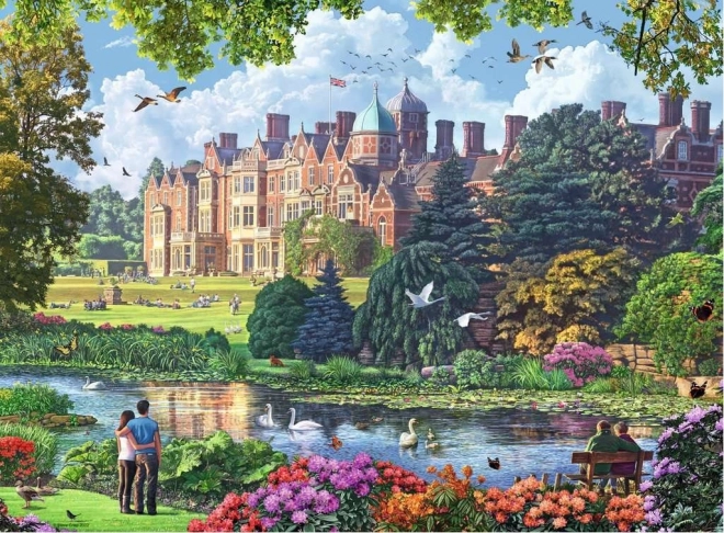 Ravensburger puzzle Royal Residences of Great Britain 4x500 pieces