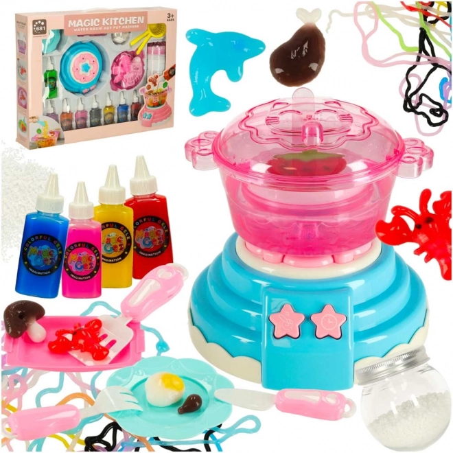 Set magique créatif en gel 3D - crée tes propres figurines colorées