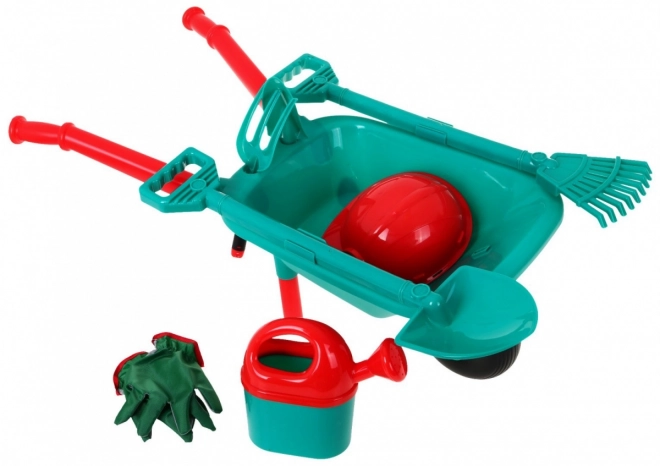 Set gereedschap met wieltje voor kleine tuinen