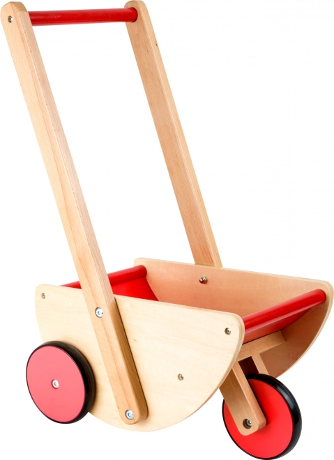 Houten kinderwagen met drie wielen Small Foot