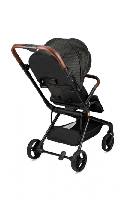 Sportieve kinderwagen MoMi ADELLE zwart goud 2023