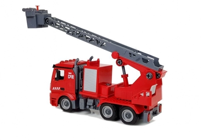 Set DIY Fire Truck 2-in-1 with Interchangeable Lifts