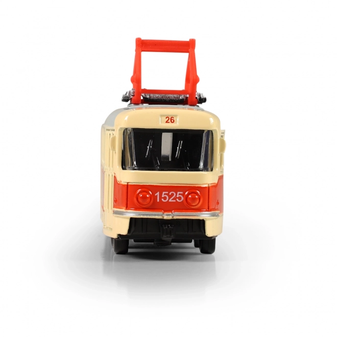 Metalen retro tram 16 cm HOGE TATRA